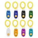 CAPASTEC クリッカートレーニング 犬用 静音設計 ABS+ステンレススチール+EVAリストバンド 犬のため 軽量 耐久性 舐め防止 トレーニングツール ...