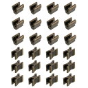 uxcell 12セット ジッパースライダーリテーナーキット #10銅製トップ&ボトムストッパー付きクローズドエンドジッパースライダー バッグ コート ジャケッ...