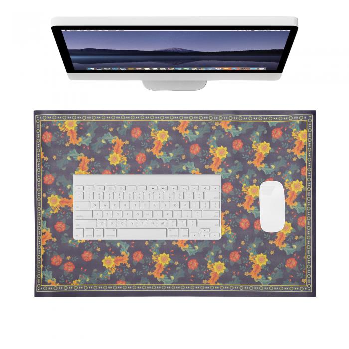 CAPASTEC デスクマット マウス対応 デスクパッド 大型マウスパッド PU オフィス ゲーム 家庭 装飾用 防..