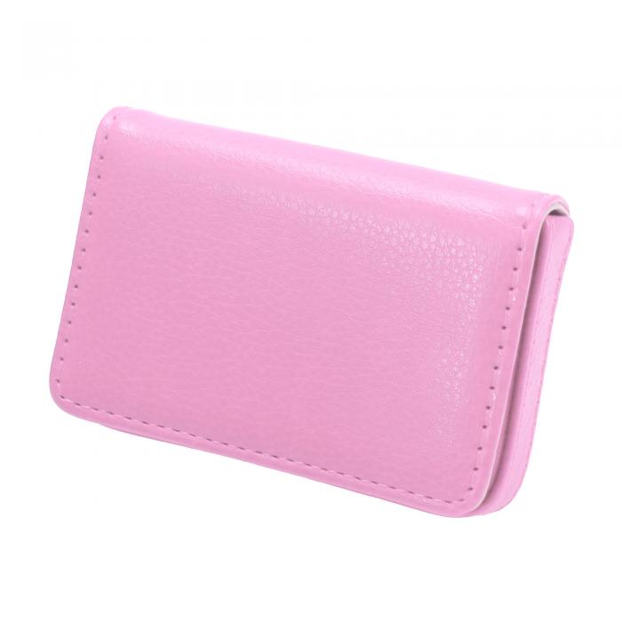 CAPASTEC 名刺入れ メンズ 名刺ケース 大容量 カードケース 取り出し簡単 磁石 シンプル 就職祝い ギフト 男女兼用 1個 ピンク