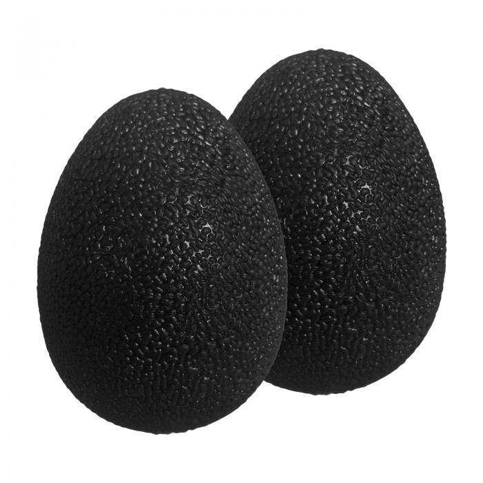 PATIKIL ハンドエクササイズボール 2個セット ストレスボール 握り強化 指・手首 強化用 職業用機器 黒