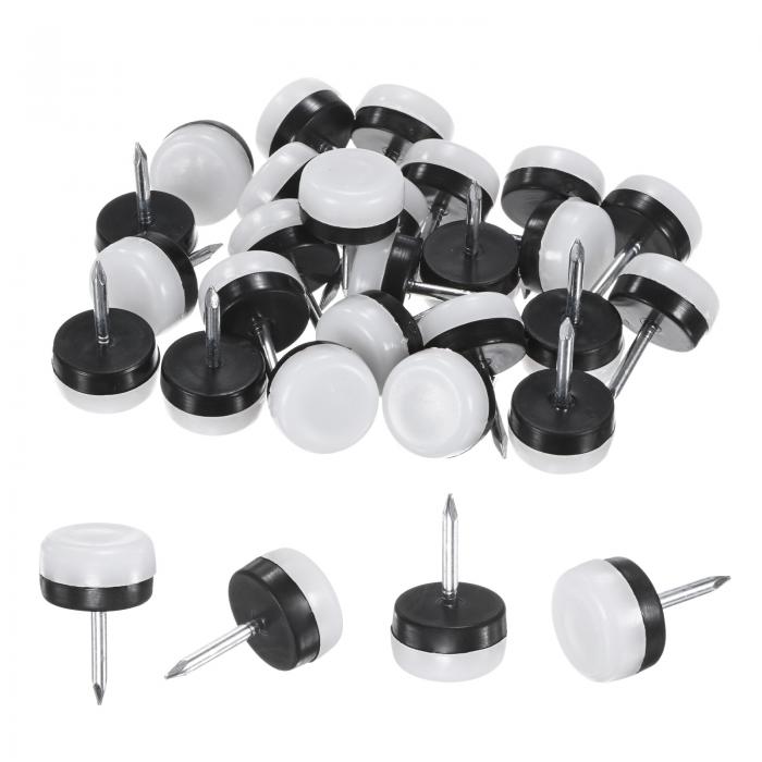 M METERXITY 24個入り 家具スライダー 0.7" 釘付き椅子脚プロテクター ハードウッドフロア/テーブル/椅..