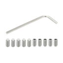 PATIKIL ナイロン先端グラブスクリューM5x10mm 10個304ステンレス鋼メトリック六角ソケットヘッドカップポ イントボルトアンチスリップ内部六角ドラ...