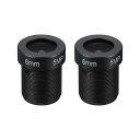PATIKIL 8mm CC TVカメラレンズ F2.0 FPVセキュリティカメラレンズ2MP 1080Pスーパー クリアカメラレンズ48°アングルレンズM12スレッドダイアIPカメラパノラマ用 2パック(3)