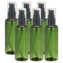 PATIKIL トラベルポンプボトル、6個3.4オンス(100ml)リークプルーフ再充填可能な空のディスペンサーコンテナー、シャンプー、トイレタリー、ローション、クリーム用ポンプ付きボトル、緑