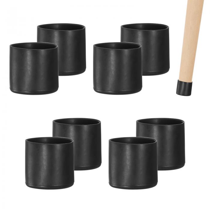 M METERXITY 8パックのチェアレッグキャップ 1-1/8"（28mm）PVCチェアレッグフロアプロテクター 折りた..