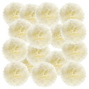 PATIKIL 4" ティッシュポンポンフラワー 20個パック ペーパーフラワーボール 結婚式 ブ ライダルシャワー 誕生日 バチ ェロレッテパーティー バックドロップ装飾 ベージュ