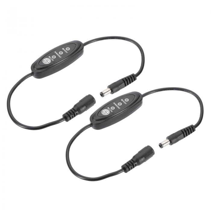 PATIKIL 3ポジションスイッチ付きDC延長ケーブル、2個のメスからオスへの延長コード電源コードアダプタ..