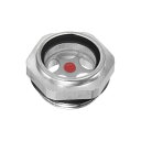 M METERXITY エアコンプレッサーオイルサイトグラス M27 x 1.5mm 強化ガラス リークなし 六角オイル液位計フィッティング W Oリング エアコンプレッサー/ポンプ/タンク サイトプラグ ウィンドウ