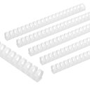PATIKIL 25mm(1インチ)プラスチック製バインディングコム 50個21リングコムバインディングス パイン225枚収容レターサイズ用紙シートバインディン...