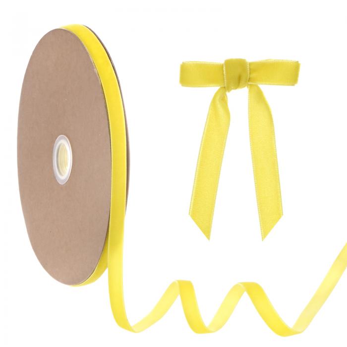 M METERXITY 薄いベルベットリボン 3/8" 25ヤード シングルサイド クリスマスリボン クリスマスツリー/..