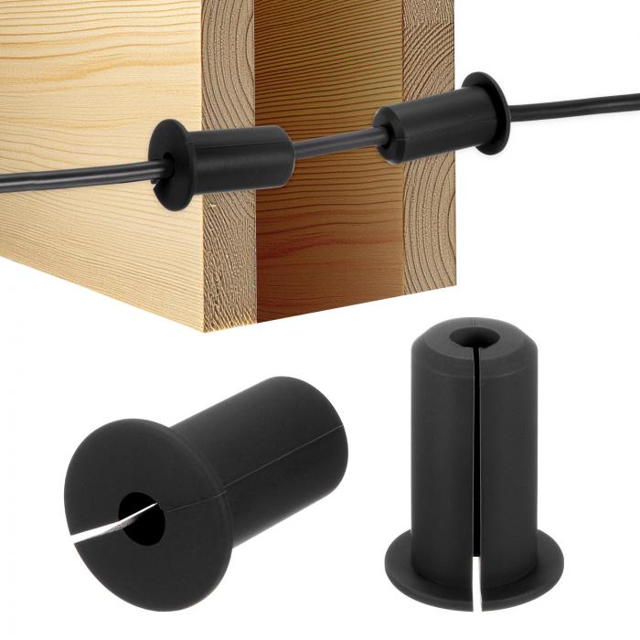M METERXITY 2パックのケーブルルーティングキット 3/4"の壁穴用シリコン製ケーブル通し壁グロメットケ..