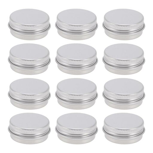 VOCOSTE アルミ缶 クリームケース クリーム用容器 詰め替え容器 小分け容器 小物用収納 出張 旅行用 12個 30ml VOCOSTE アルミ缶 クリームケース クリーム用容器 詰め替え容器 小分け容器 小物用収納 出張 旅行用 12個 30ml