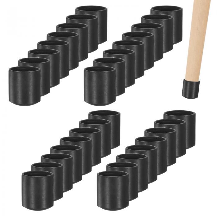 M METERXITY 60パックのチェアレッグキャップ 3/8"（10mm）PVCチェアレッグフロアプロテクター 折りた..