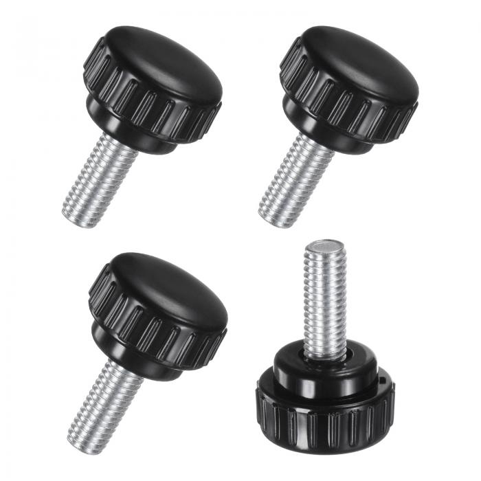 M METERXITY 4個入りノブ付きクランプノブ M8x20mmメススレッドノブ カーボン鋼製ノブグリ ップ 機械/..