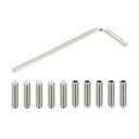 PATIKIL ナイロン先端グラブスクリューM4x16mm 10個304ステンレス鋼メトリック六角ソケットヘッドカップポ イントボルトアンチスリップ内部六角ドラ...
