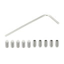 PATIKIL ナイロン先端グラブスクリューM3x6mm 10個304ステンレス鋼メトリック六角ソケットヘッドカップポ イントボルトアンチスリップ内部六角ドライ...