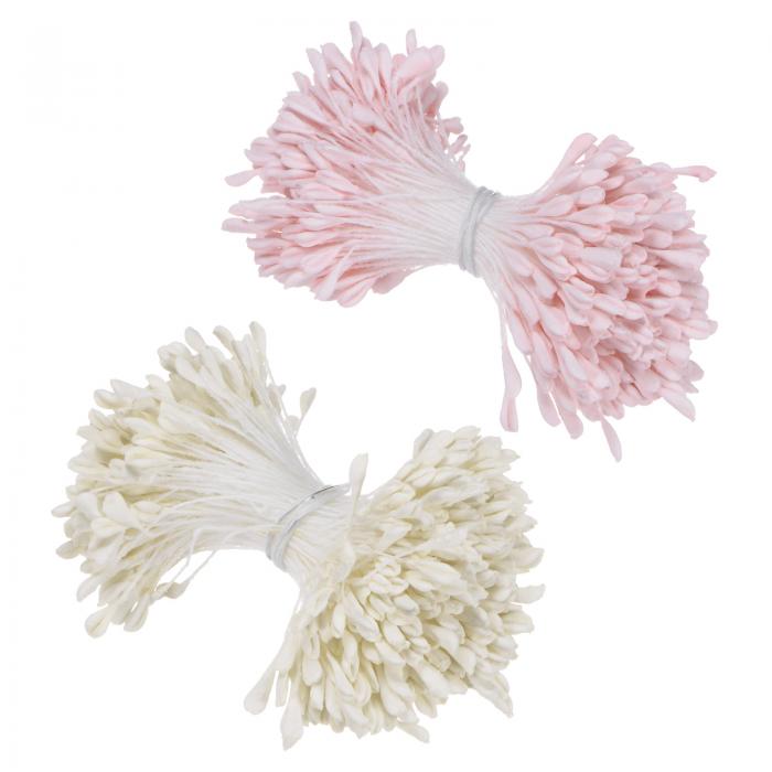 M METERXITY 680パックの人工花ステーメンキット 2mmミニダブルヘッド花心花作り クラフトDIYリース ウ..