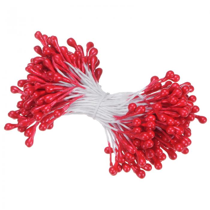 M METERXITY 150個入りの人工花ステーメンキット 3 mmミニダブルヘッド花ステーメンピスティル 花作り ..