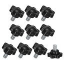 M METERXITY 10個入りのスタークランピングノブ 1/4
