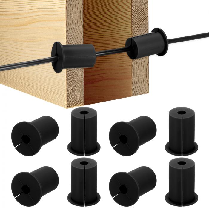 M METERXITY 8パックのケーブルルーティングキット 1"の壁穴用シリコンフィードスルーウォールグロメッ..