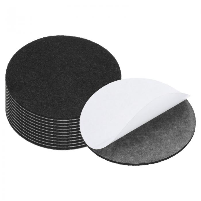 PATIKIL 4インチ直径ランプベースフェルト、12個入り3 mm厚丸型ソフト粘着性ノンスリップ防傷裏地フェ..