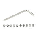 PATIKIL ナイロン先端グラブスクリューM8x6mm 10個304ステンレス鋼メトリック六角ソケットヘッドカップポ イントボルトアンチスリップ内部六角ドライ...