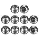 M METERXITY 10個のネジ付きボールナットノブ M6x10mm 304ステンレス鋼 女性用ボールナットキャップ 照明器具/機械/DIY用 丸いソリッド...