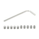 PATIKIL ナイロン先端グラブスクリューM5x6mm 10個304ステンレス鋼メトリック六角ソケットヘッドカップポ イントボルトアンチスリップ内部六角ドライ...