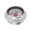 M METERXITY エアコンプレッサーオイルサイトグラス M33 x 1.5mm 強化ガラス リークなし 六角オイル液位計フィッティング W Oリング エアコンプレッサー/ポンプ/タンク サイトプラグ ウィンドウ