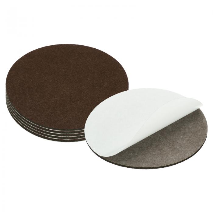 PATIKIL 直径6.5インチのランプベースフェルト、6個入り、厚さ3 mmの丸い柔らかい粘着性のある滑り止め..