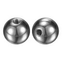 M METERXITY 2個のネジ付きボールナットノブ M6x24mm 304ステンレス鋼 女性用ボールナットキャップ 照明器具/機械/DIY用 丸い実質的なね...