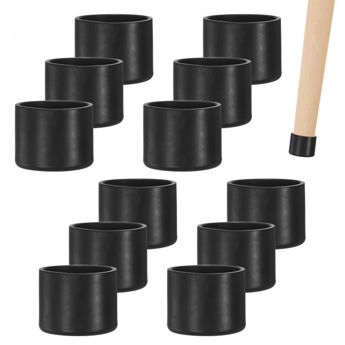 M METERXITY 12個入りのチェアレッグキャップ 1-3/8"（35mm）PVCチェアレッグフロアプロテクター 折り..