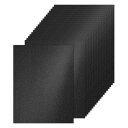 PATIKIL 20枚の黒いグリッターカードストックペーパー 8.5 x 11インチ 250gsmスクエアプレミアムスパークリーペーパークラフトカードストックペ...
