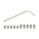 PATIKIL ナイロン先端グラブスクリューM6x8mm 10個304ステンレス鋼メトリック六角ソケットヘッドカップポ イントボルトアンチスリップ内部六角ドライ...