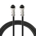 PATIKIL GX12 4ピンアビエーションセンサーケーブル2M / 6.6フィート 2個アビエーションソケット電気ケーブルダブル女性ヘッドコネクター 産業オ...