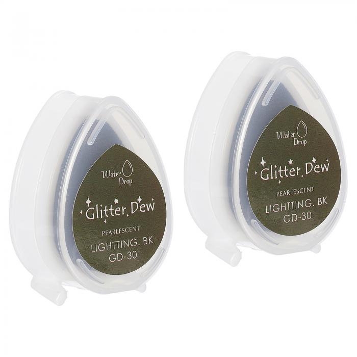 PATIKIL スタンプ用クラフトインクパッド 2個洗える指紋インクスタンプパッドカラーDIYレインボー ゴムスタンプ用紙スクラ ップブッキングファブリックウッド ブ ラ ック