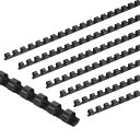 PATIKIL 10mm(3/8インチ)プラスチック製バインディングコム 200個 21リング コムバインディングス パイン 60枚収容 レターサイズ 紙束 ノ...