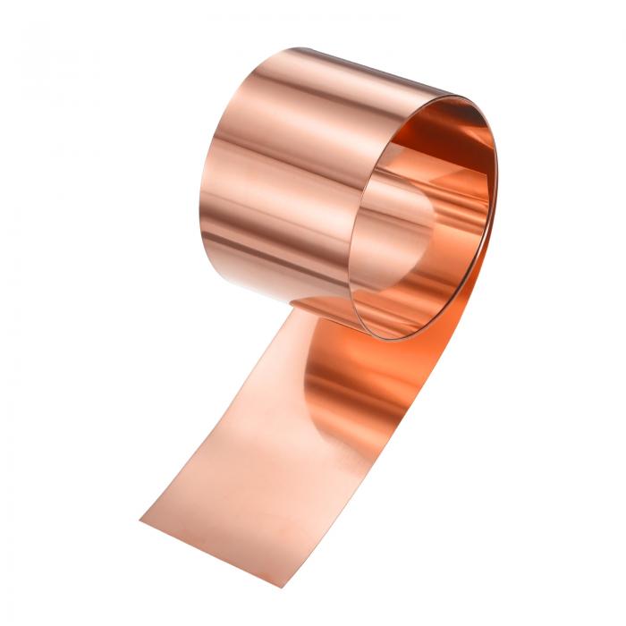 M METERXITY 銅シートロール 39"x 2"x 0.008"(LxWxT)銅箔シートロール 家 修理/DIYプロジェクト/電気/..