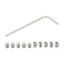PATIKIL ナイロン先端グラブスクリューM4x5mm 10個304ステンレス鋼メトリック六角ソケットヘッドカップポ イントボルトアンチスリップ内部六角ドライ...