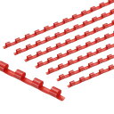 PATIKIL 6mm(1/4インチ)プラスチック製バインディングコム 200個21リングコンビンディングス パイン20枚容量レターサイズバインディング用紙シー...