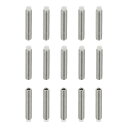PATIKIL M3x16mm ナイロン先端グラブスクリュー 15個304ステンレス鋼メトリック六角ソケットヘッドカップぽいんとアンチスリップセットスクリュー内部六角ドライブハードウェア