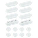 uxcell 8セット トイレシートバッファー 滑り止めプラスチック製トイレシートバンパーキット ユニバーサルバッファートイレ蓋ゴムバンパー ホームホテル用 ホワイト