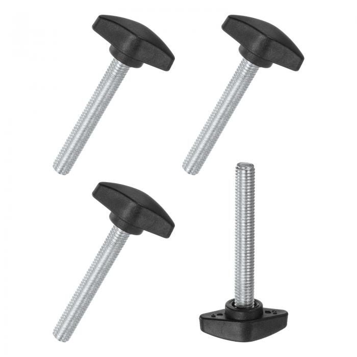 M METERXITY 4パックのサムねじ M8x50mmのTウィングノブ 木工/機械/装置用のプラスチックTハンドルクラ..