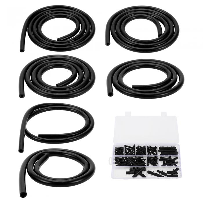 Motoforti シリコンバキュームチューブホース 自動車用バキュームライン 3.3フィート 3/4/5/6/8/10mm ..