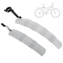 BULLSPANN 自転車フェンダーセット LEDテールライト付き 自転車フロントリアマッドガード サイクリングバイクフェンダー 格納式マッドガード ロードバイ...