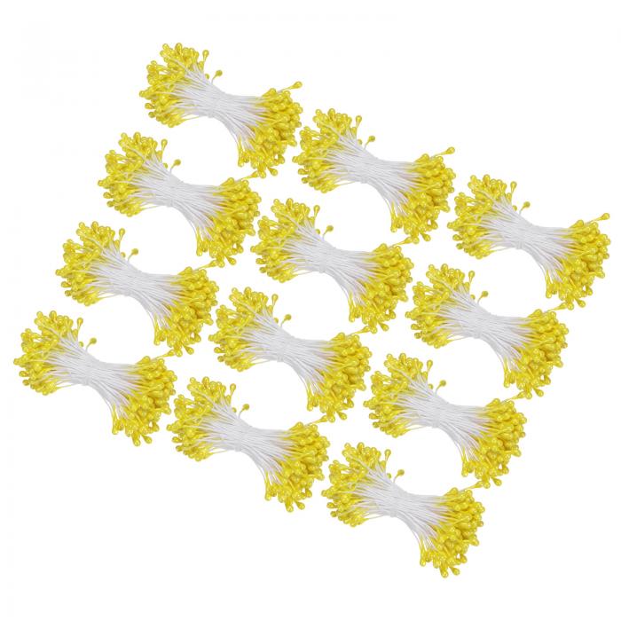 M METERXITY 1800個入りの人工花ステーメンキット 2.5mmミニダブルヘッド花心花作り クラフトDIYリース..