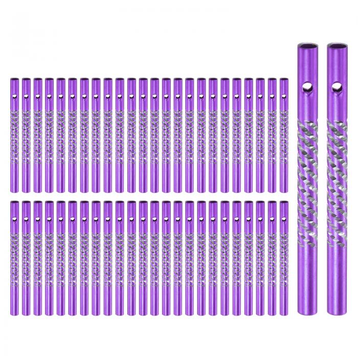 M METERXITY 50パック 風鈴チューブ アルミ風鈴空チューブ 屋外/大人 アート＆クラフト/ DIYホームガー..