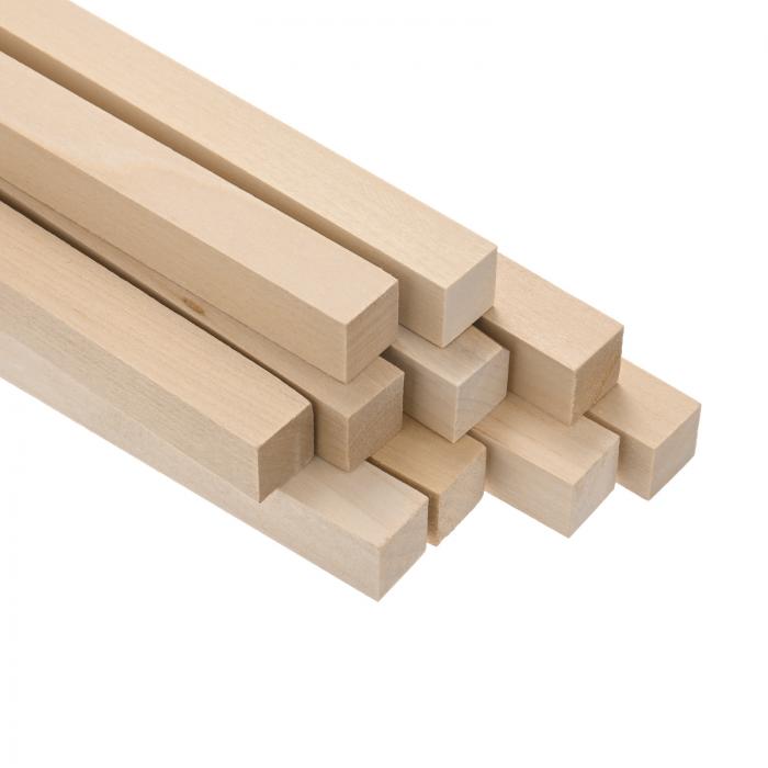 M METERXITY 10個入りの木製スクエアダウエルロッド 19/32 x 12インチ未塗装の木製スクエアダウエルロ..