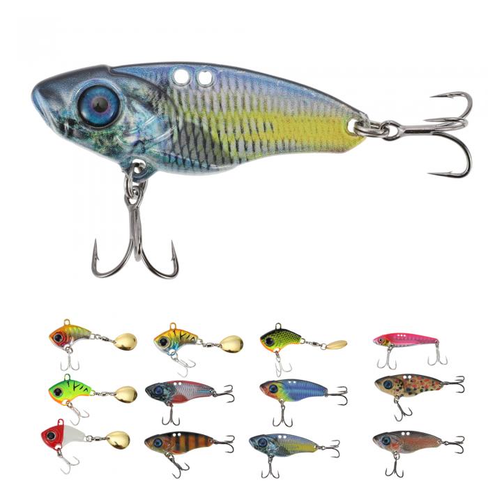 CAPASTEC メタルバイブ バイブレーション ルアー 鉄板バイブ 釣り ルアー 淡水と海水用 1個 7g フック:..